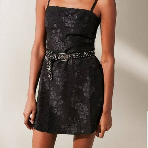 UO Waterlily Jaquard Mini Dress - Picture 5 of 6